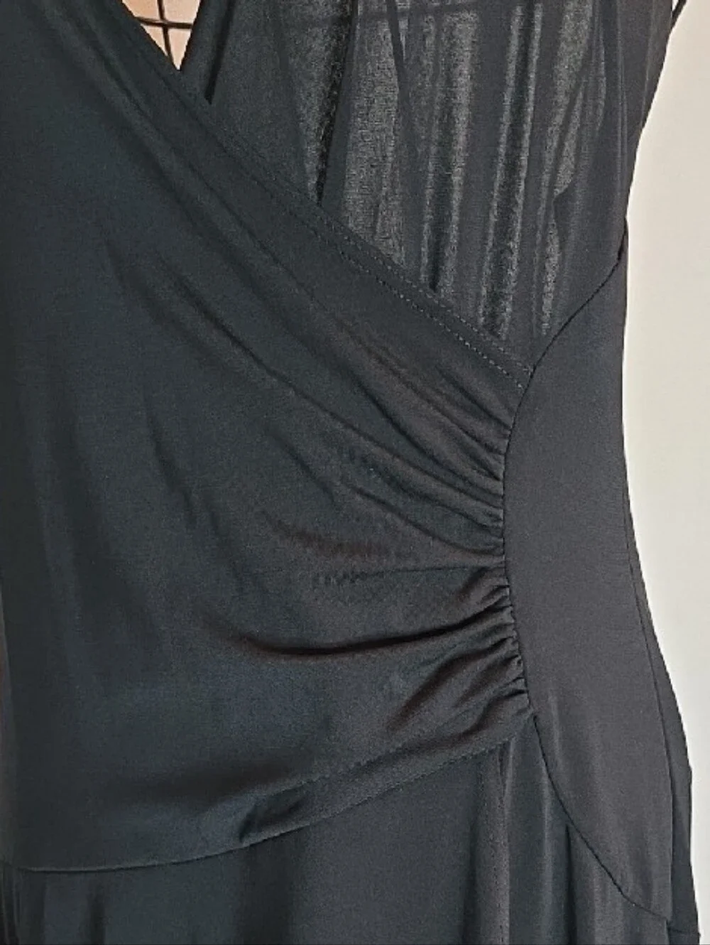 Michael Kors Black Halter Midi Wrap Dress